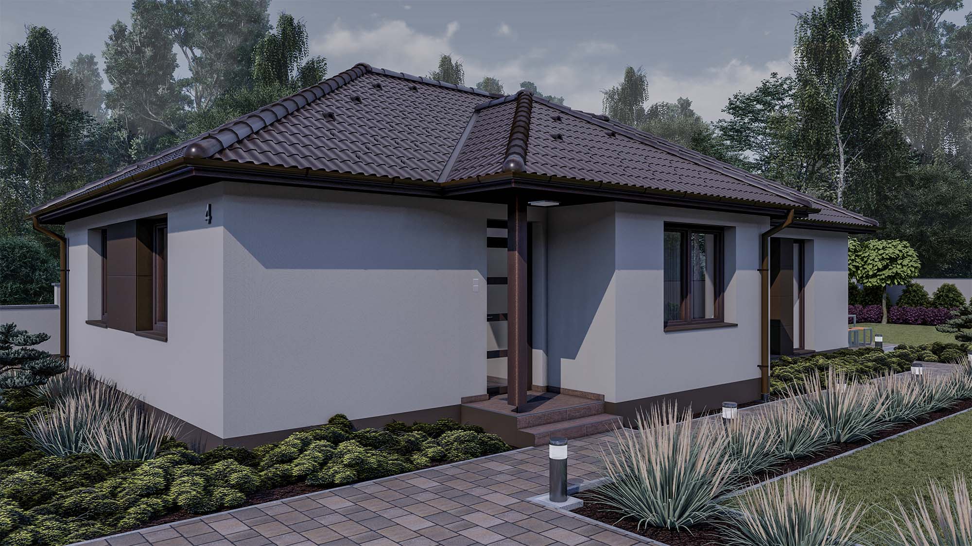 85 m2 ház (3 hálószoba + nappali) keskeny