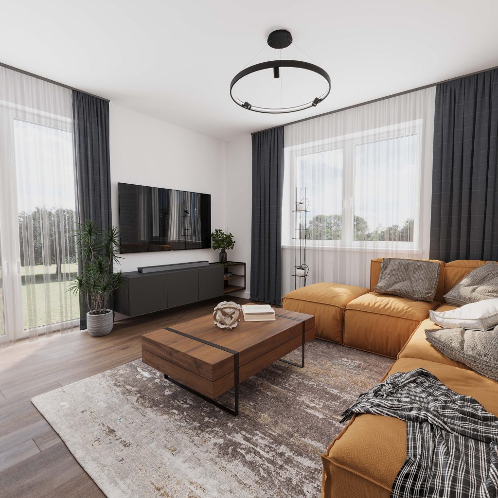 80 m2 ház (3 hálószoba + nappali) keskeny